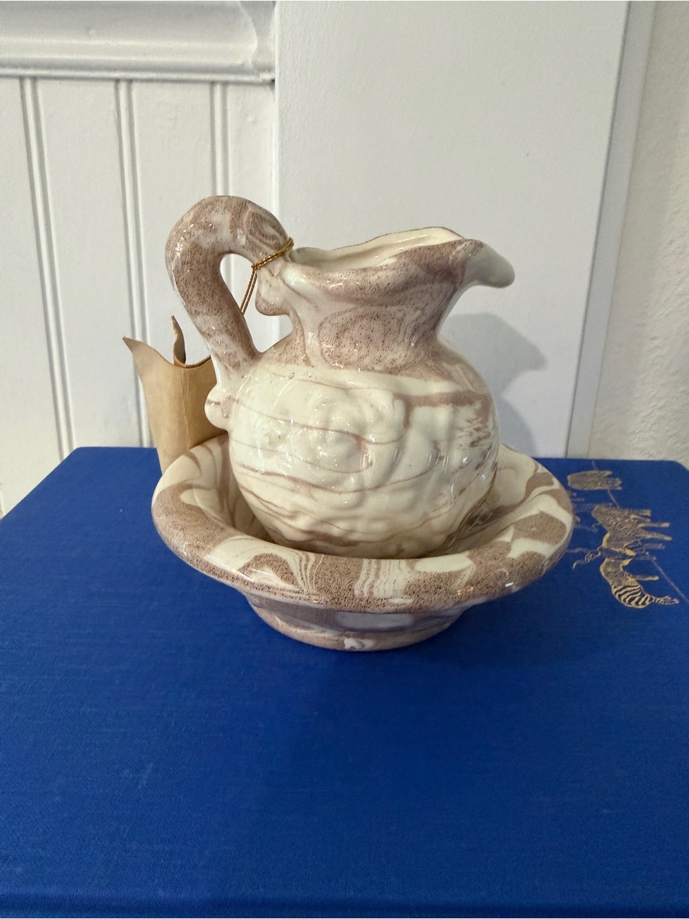 Vintage St. Helens Ash Ware Pitcher and Bowl